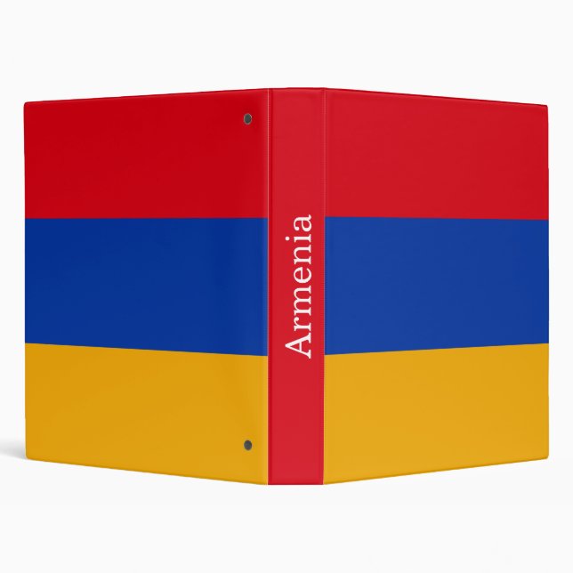 Patriotic Armenian Flag 3 Ring Binder (Background)