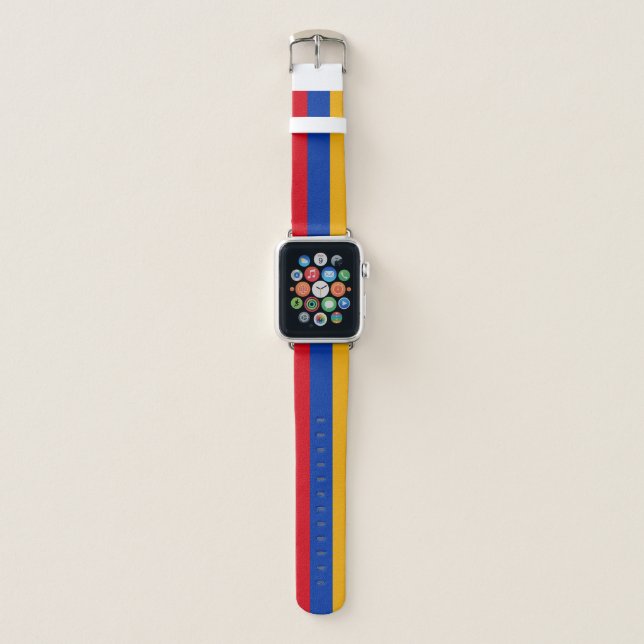 Patriotic Armenian Flag Apple Watch Band (Front)