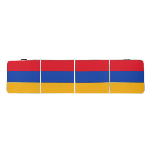 Patriotic Armenian Flag Beer Pong Table (Top)