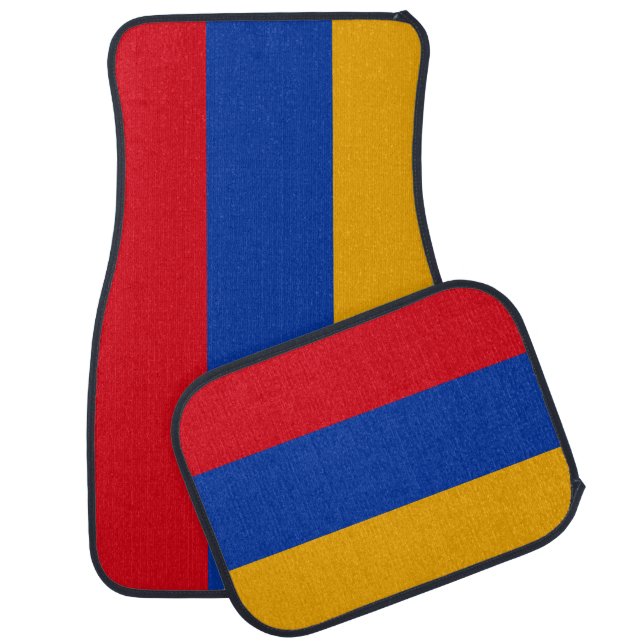 Patriotic Armenian Flag Car Floor Mat (Set)