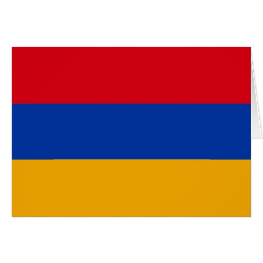 Patriotic Armenian Flag Cards (Front Horizontal)