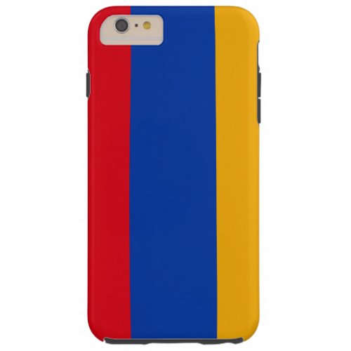 Patriotic Armenian Flag Tough iPhone 6 Plus Case