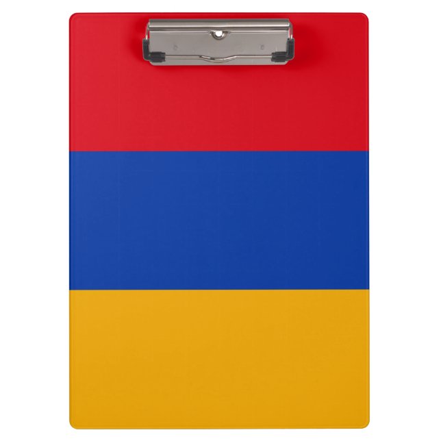 Patriotic Armenian Flag Clipboard (Front)