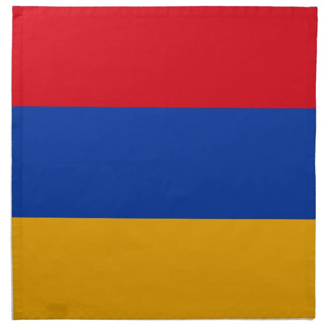 Patriotic Armenian Flag Cloth Napkin (Front)
