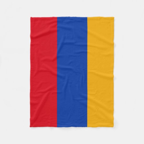 Patriotic Armenian Flag Fleece Blanket