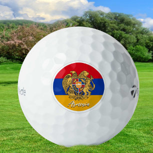 Patriotic Armenian Flag Golf Balls, Armenia Balls