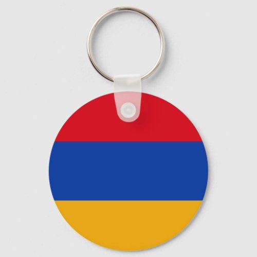 Patriotic Armenian Flag Keychain