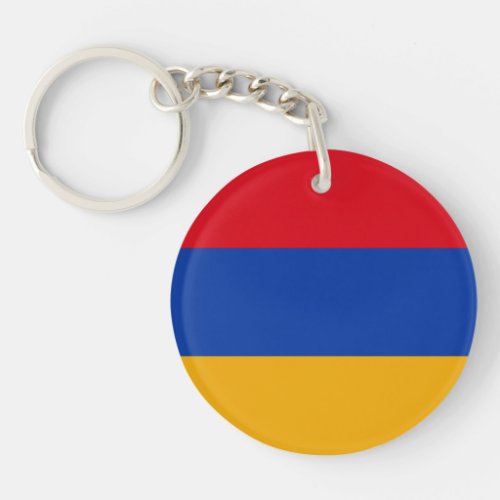 Patriotic Armenian Flag Keychain