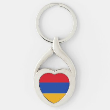 Patriotic Armenian Flag Keychain by topdivertntrend at Zazzle