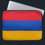 Patriotic Armenian Flag Laptop Sleeve<br><div class="desc">The national flag of Armenia.</div>