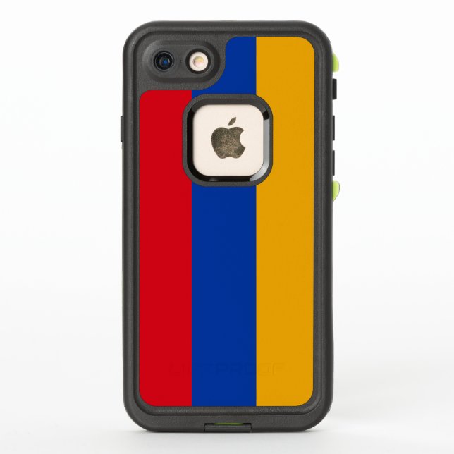 Patriotic Armenian Flag LifeProof iPhone Case (Back)