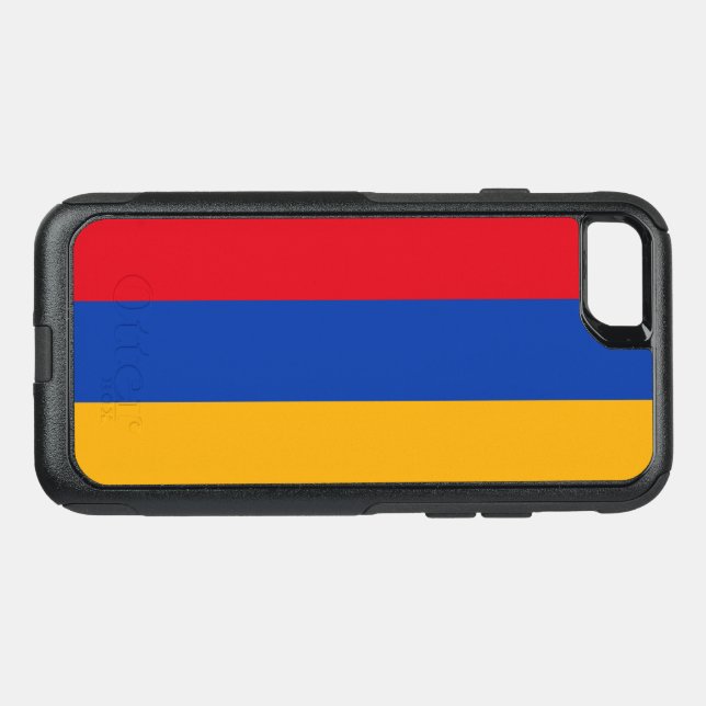 Patriotic Armenian Flag Otterbox iPhone Case (Back Horizontal)