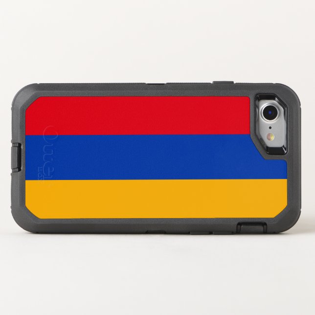 Patriotic Armenian Flag Otterbox iPhone Case (Back Horizontal)