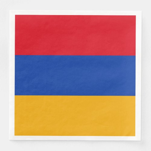 Patriotic Armenian Flag Paper Dinner Napkins