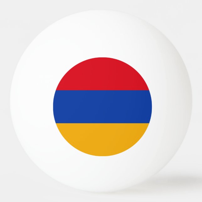 Patriotic Armenian Flag Ping Pong Ball (Front)
