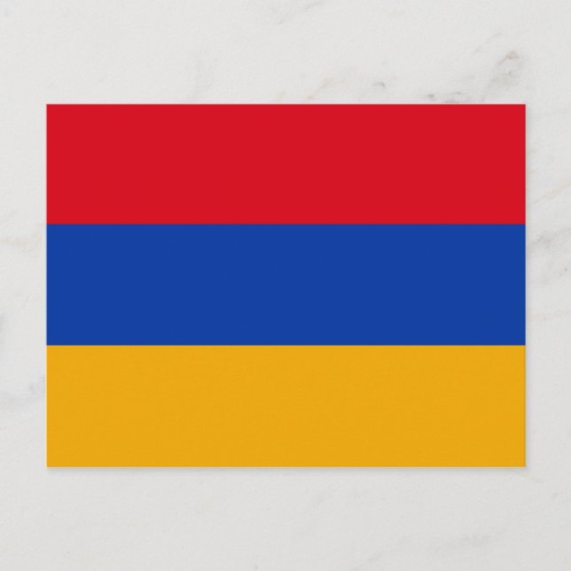 Patriotic Armenian Flag Postcard (Front)