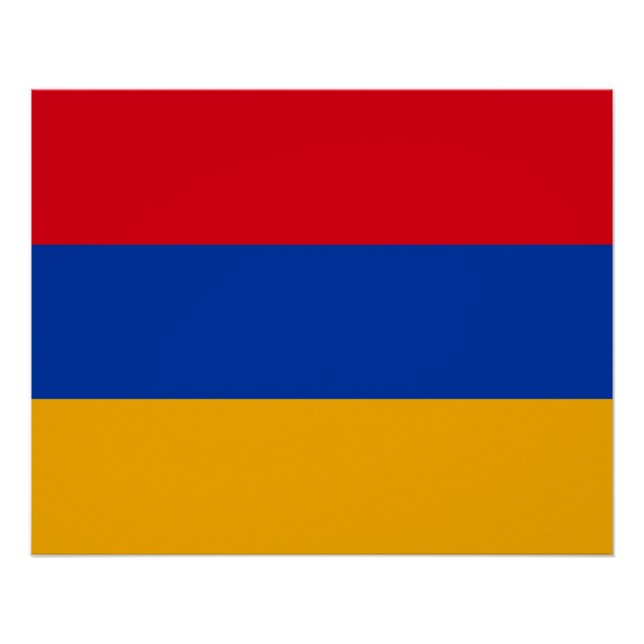 Patriotic Armenian Flag Poster (Front)