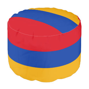 Patriotic Armenian Flag Pouf