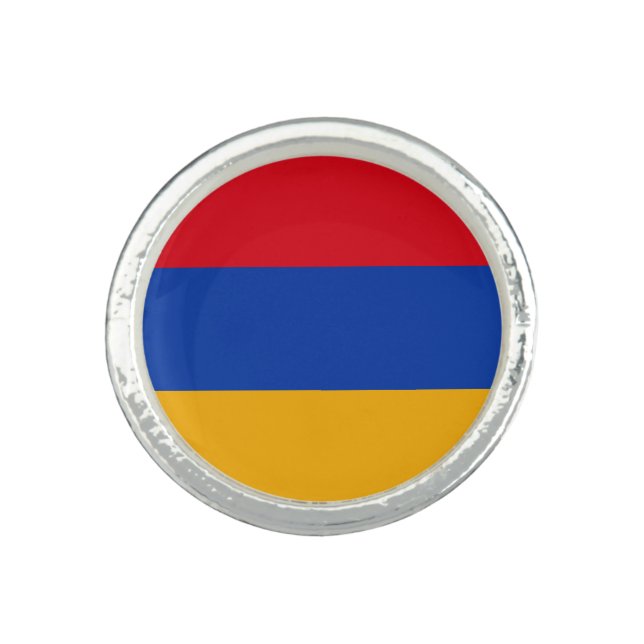 Patriotic Armenian Flag Ring (Front)
