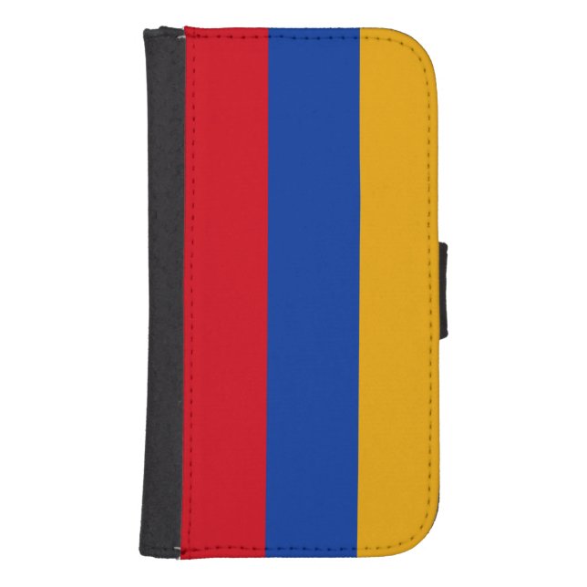 Patriotic Armenian Flag Samsung Galaxy Wallet Case (Front)