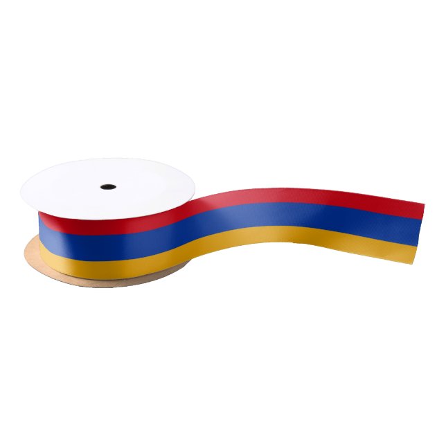 Patriotic Armenian Flag Satin Ribbon (Spool)