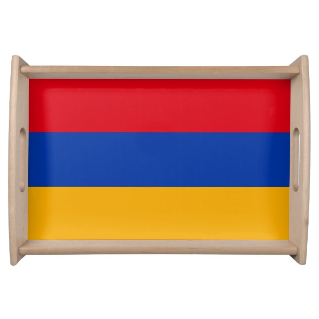 Patriotic Armenian Flag Serving Tray (Front)