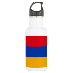 Patriotic Armenian Flag Stainless Steel Water Bottle