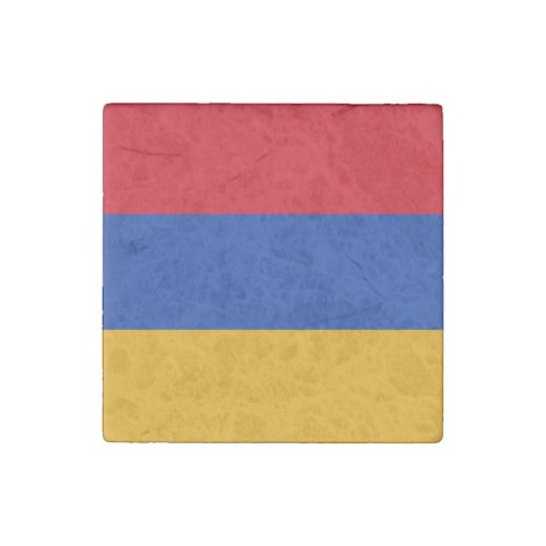 Patriotic Armenian Flag Stone Magnet