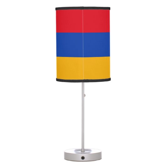 Patriotic Armenian Flag Table Lamp (Back)