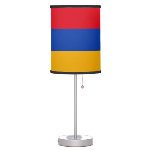 Patriotic Armenian Flag Table Lamp (Left)