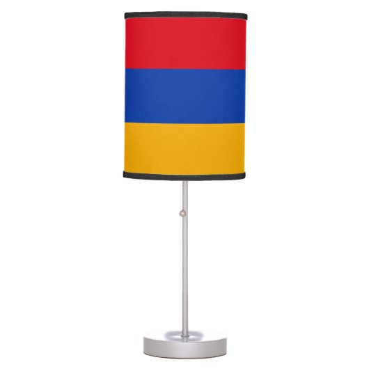 Patriotic Armenian Flag Table Lamp (Front)