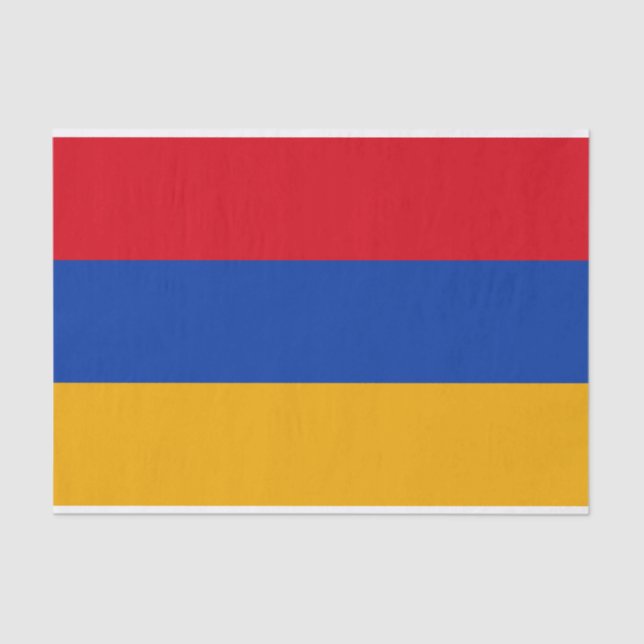 Patriotic Armenian Flag Tissue Paper (Front)