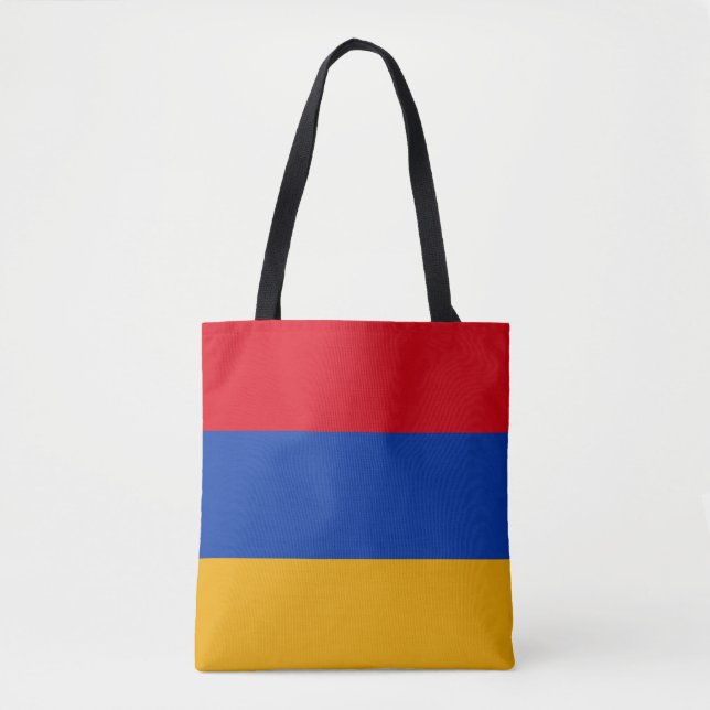 Patriotic Armenian Flag Tote Bag (Front)