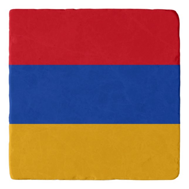Patriotic Armenian Flag Trivet (Front)