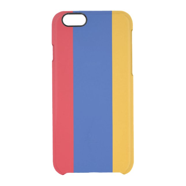 Patriotic Armenian Flag Uncommon iPhone Case (Back)