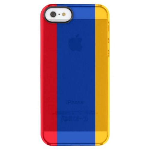 Patriotic Armenian Flag Clear iPhone SE55s Case