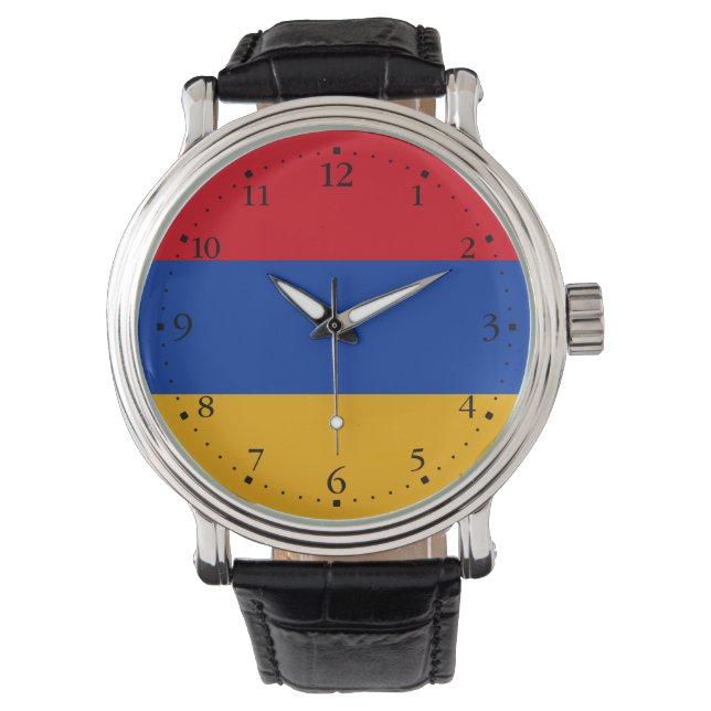 Patriotic Armenian Flag Watch (Front)