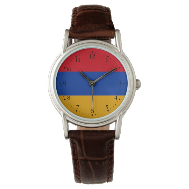 Patriotic Armenian Flag Watch (Front)