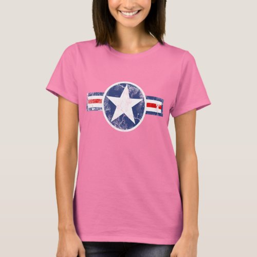 Patriotic Army Air Corps Vintage Star Womens Tank