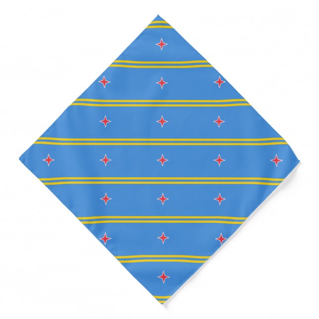 Patriotic Aruba Flag Bandana (Front)