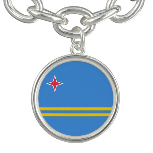 Patriotic Aruba Flag Bracelet