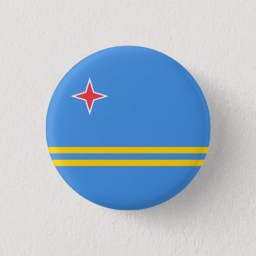 Patriotic Aruba Flag Button