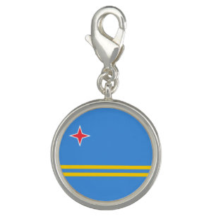 Patriotic Aruba Flag Charm