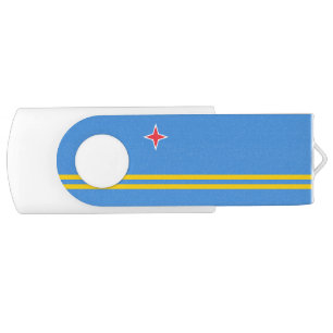 Patriotic Aruba Flag Flash Drive
