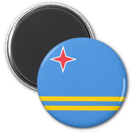 Patriotic Aruba Flag Magnet