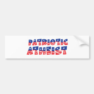 Patriotic Atheist Bumper Sticker