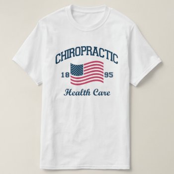 Patriotic Athletic Chiropractic T-shirt by chiropracticbydesign at Zazzle