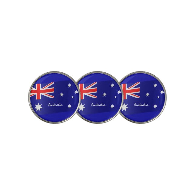 Patriotic Australia, Australian Flag Golf Marker (3 Up)