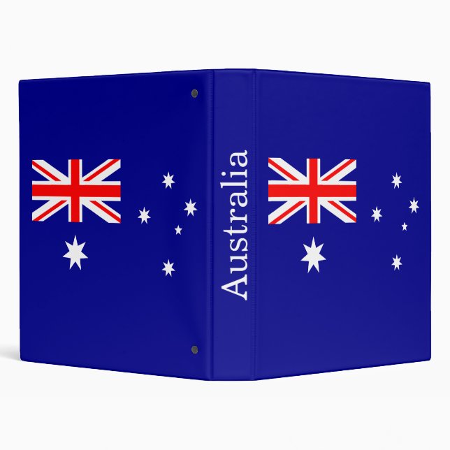 Patriotic Australian Flag 3 Ring Binder (Background)