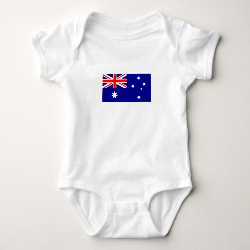 Patriotic Australian Flag Baby Bodysuit